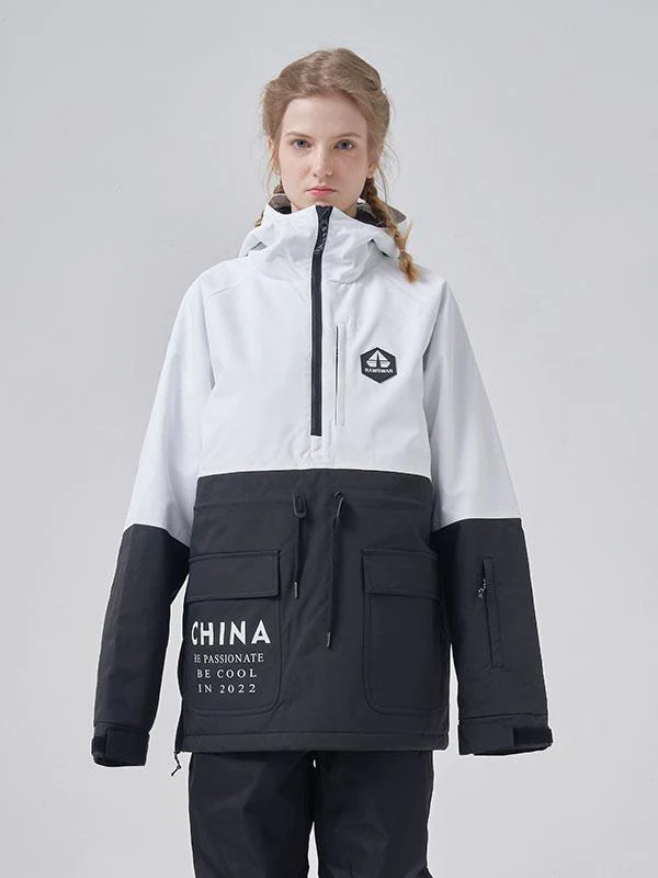 Men's RAWRWAR Winter Infinity Colorblock Parka Snow Jacket - Image 4