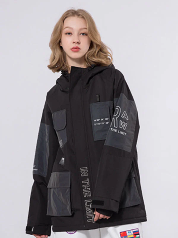 Men's RAWRWAR Winter Space Cargo Snowboard Jacket - Image 4