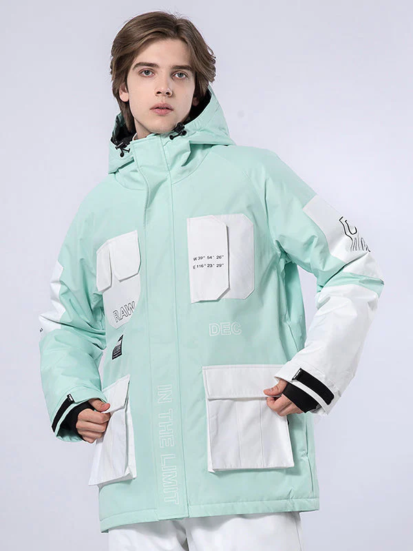Men's RAWRWAR Winter Space Cargo Snowboard Jacket - Image 5