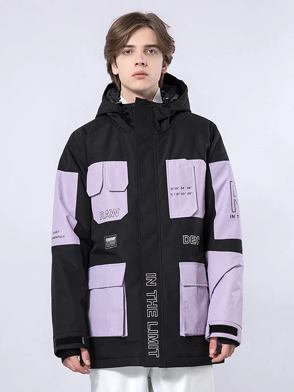 Men's RAWRWAR Winter Space Cargo Snowboard Jacket - Image 7