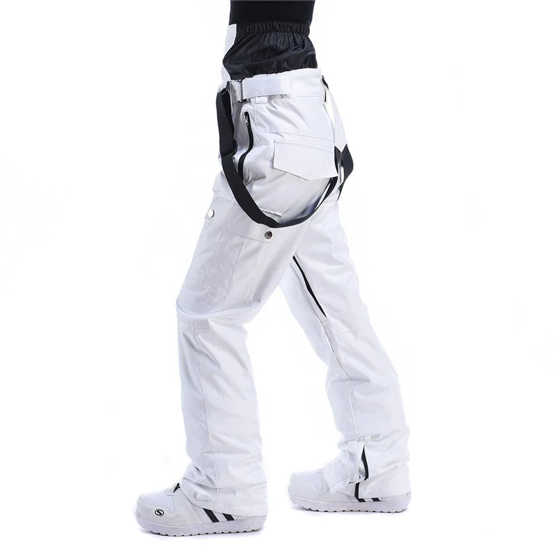 Men's RIIVIYELE Winter Sky Mountain Snow Pants Ski Bibs - Image 5