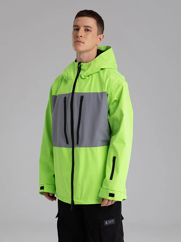 Men's Searipe Independent Colorblock Windbreaker Snow Jacket - Image 7