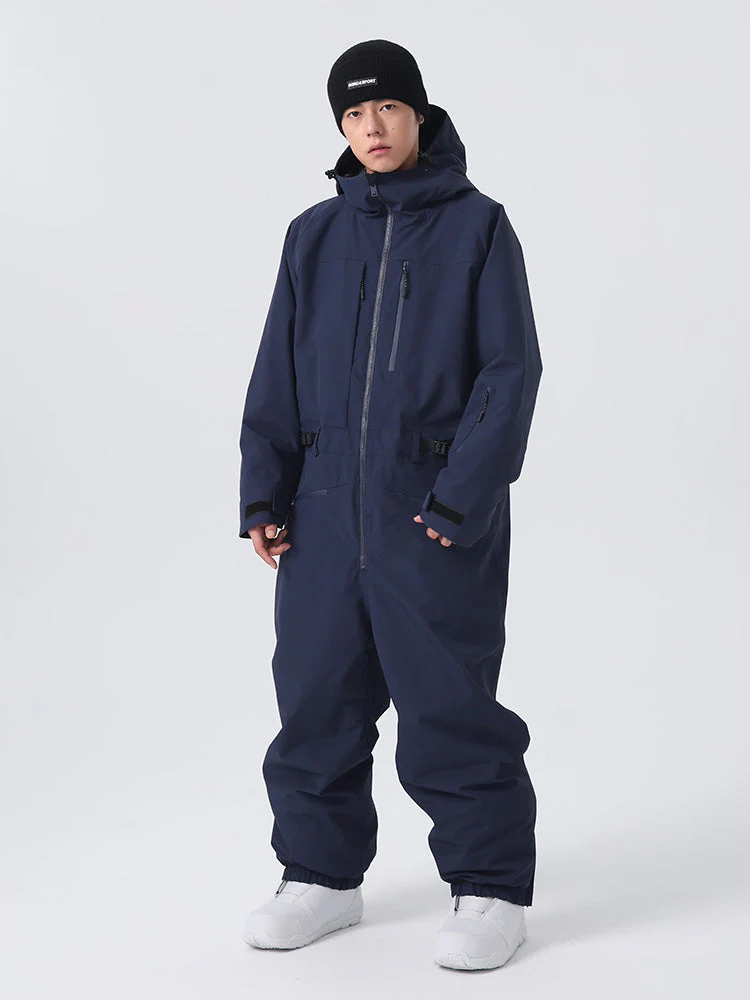Men's Searipe Mountain Freerider One Piece Ski Suits Full Body Baggy Snowsuits - Image 11