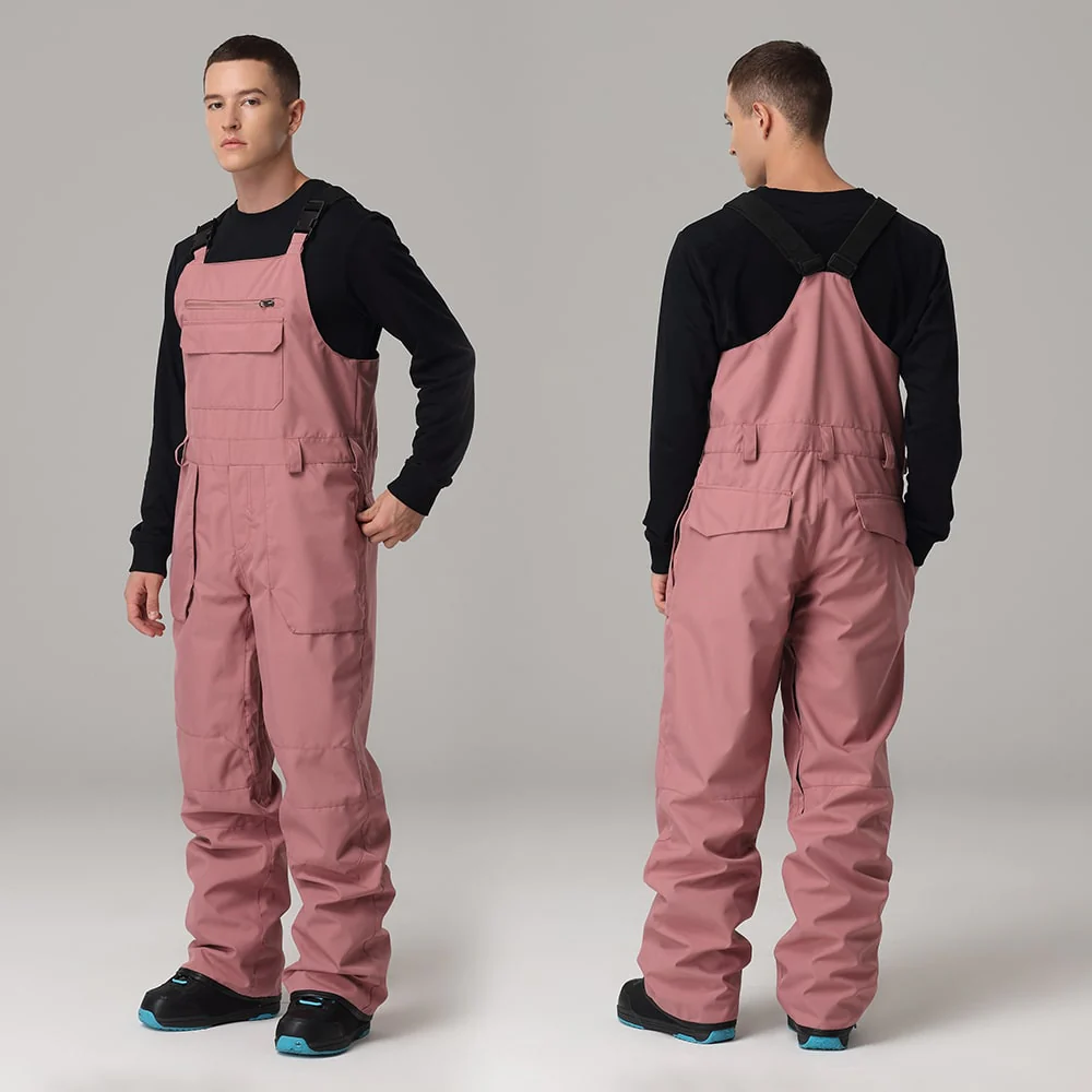 Men's Searipe Mountain Terry Winter Snow Pants Overall Snowboard Bibs - Image 2