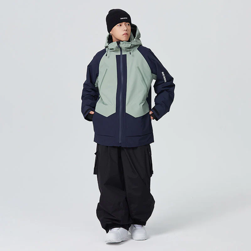 Men's Searipe SnowMaster Color Block Mountain Snowboard Jacket - Image 3