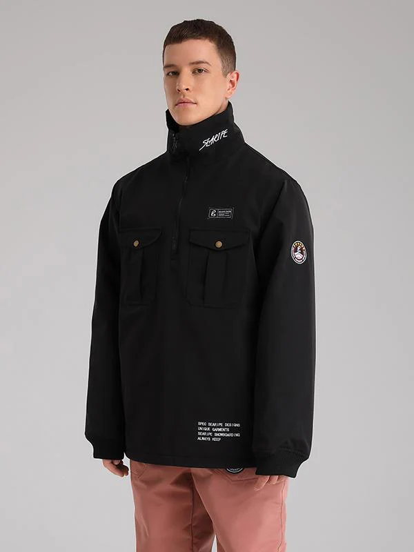 Men's Searipe Waste Land Half Zip Cargo Snow Jacket - Image 3