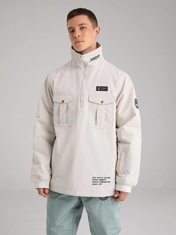 Men's Searipe Waste Land Half Zip Cargo Snow Jacket - Image 5
