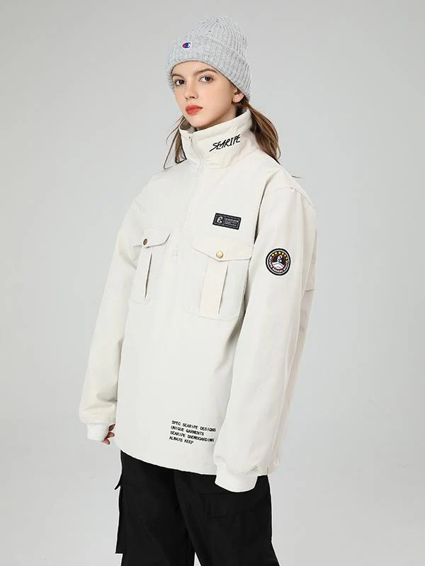 Men's Searipe Waste Land Half Zip Cargo Snow Jacket - Image 6