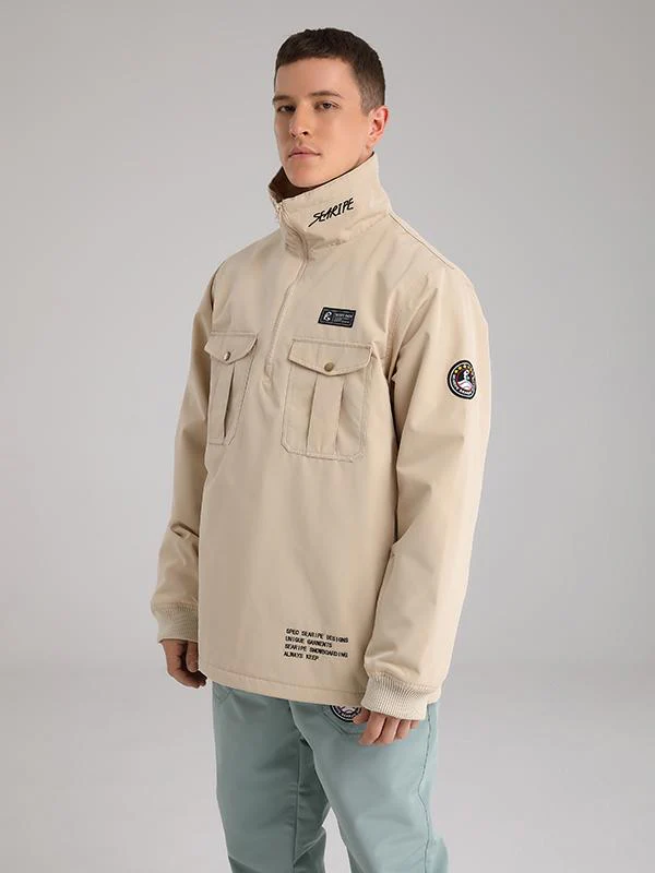 Men's Searipe Waste Land Half Zip Cargo Snow Jacket - Image 7