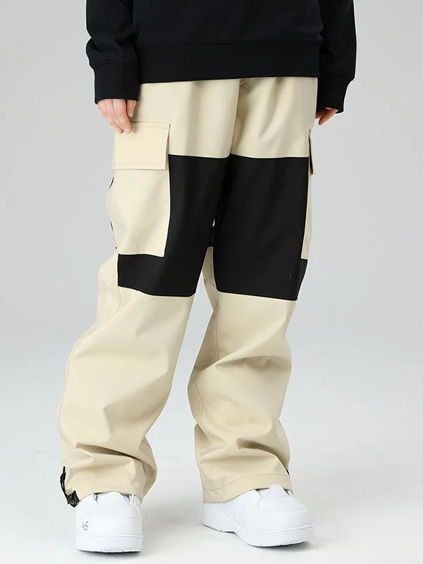 Men's Searipe Winter Freerider Colorblock Cargo Snow Pants - Image 8