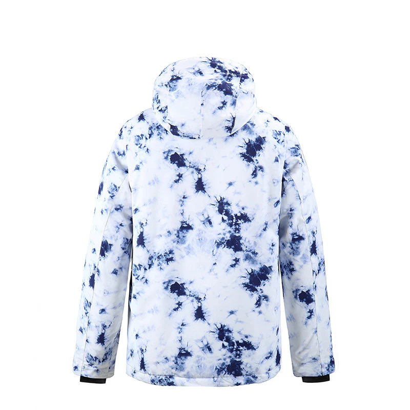 Men's SMN Winter Mountain Snowflake Freestyle Ski Snowboard Jacket - Image 3