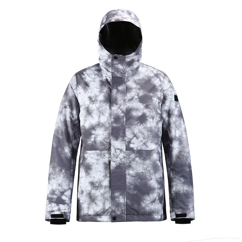Men's SMN Winter Mountain Snowflake Freestyle Ski Snowboard Jacket - Image 5