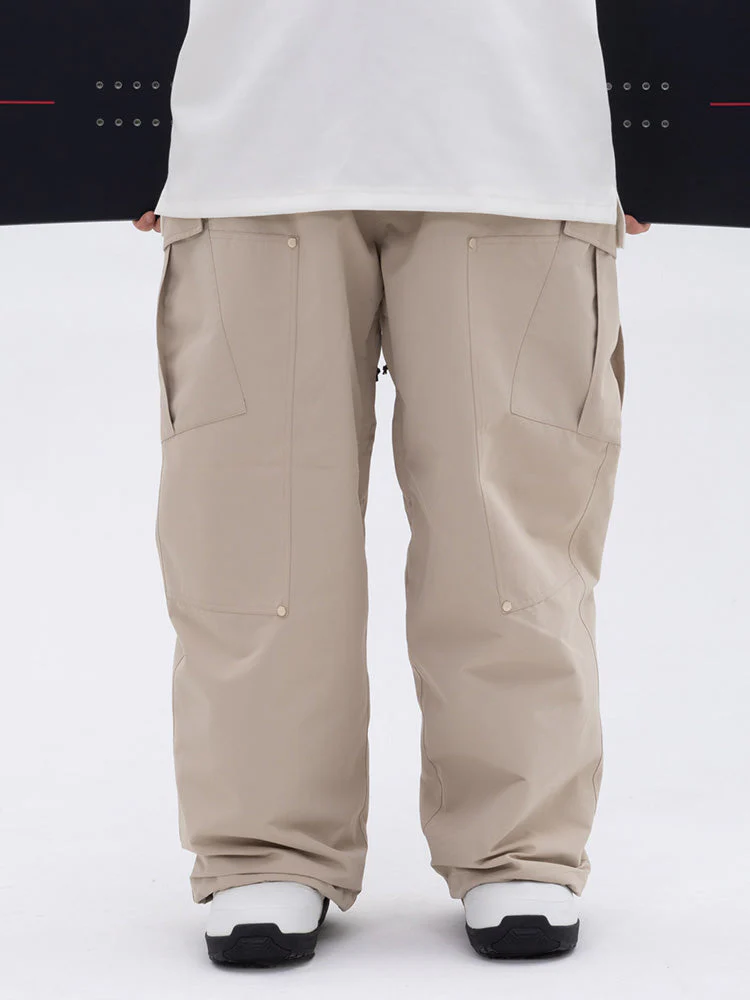 Men's Double Knee Mountain Freestyle Baggy Snow Pants - Image 19
