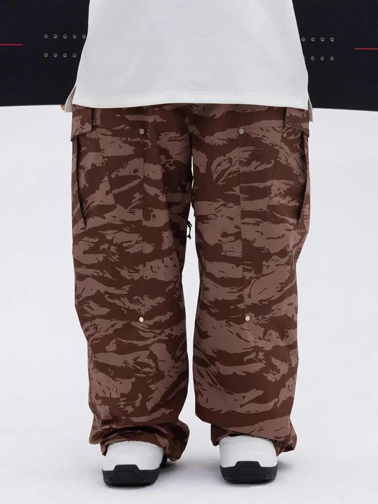 Men's Double Knee Mountain Freestyle Baggy Snow Pants - Image 5