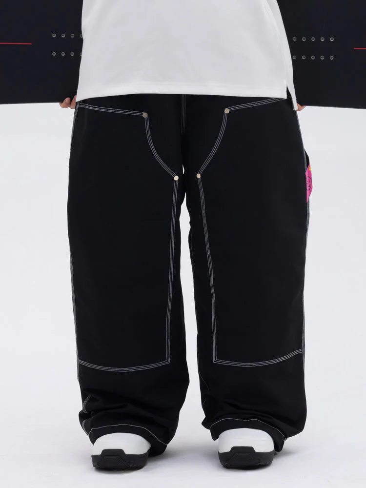 Men's Urban Street Style Freerider Baggy Snow Pants - Image 4