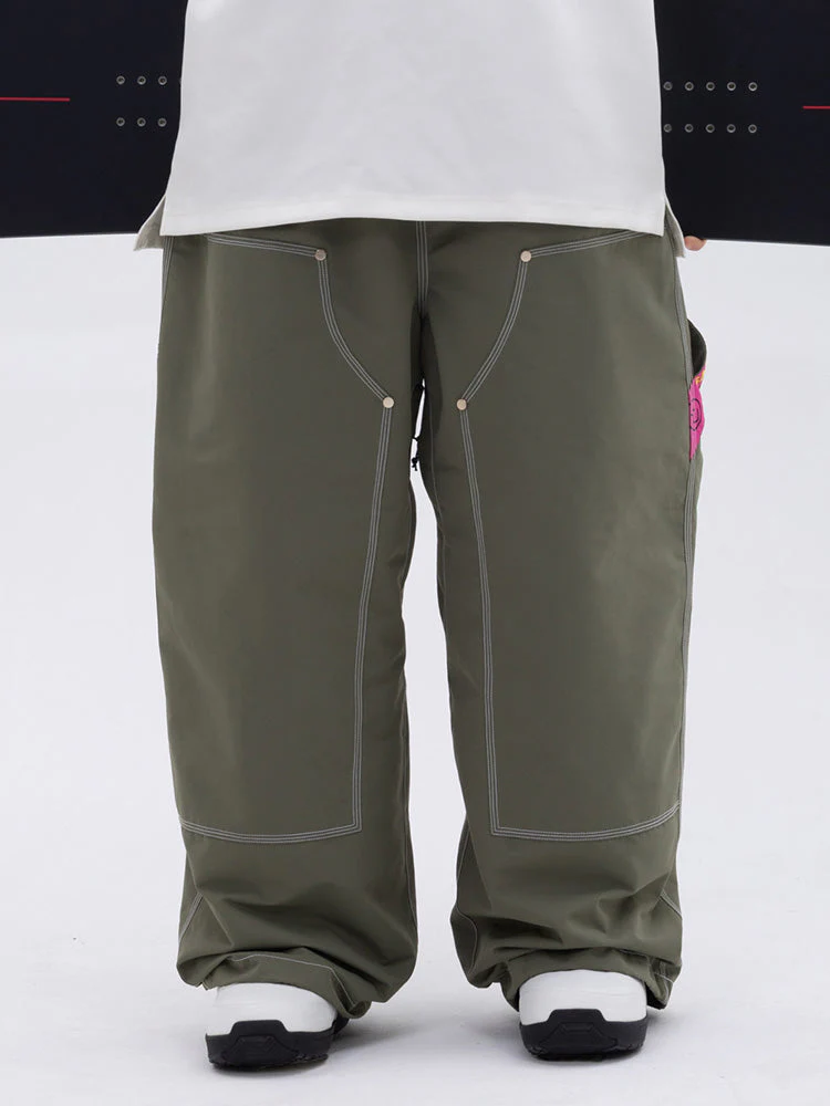Men's Urban Street Style Freerider Baggy Snow Pants - Image 6