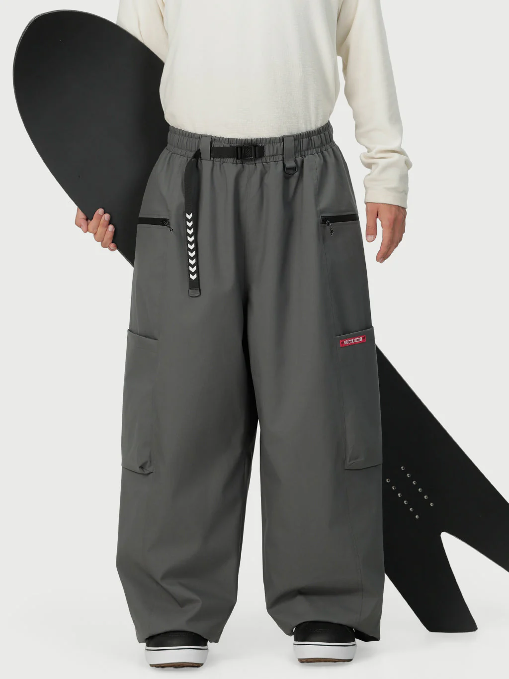 Men's Techline Durable Stretch Utility Cargo Snow Pants – Baggy Freestyle Fit - Image 12