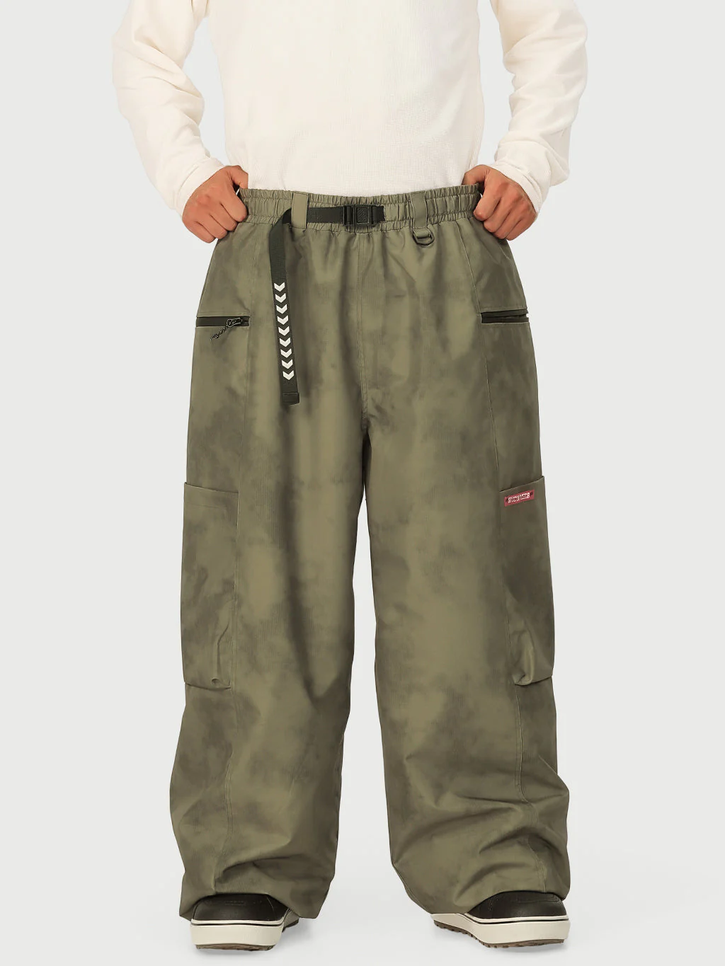 Men's Techline Durable Stretch Utility Cargo Snow Pants – Baggy Freestyle Fit - Image 17
