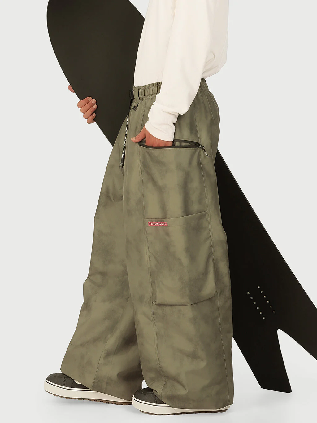 Men's Techline Durable Stretch Utility Cargo Snow Pants – Baggy Freestyle Fit - Image 18