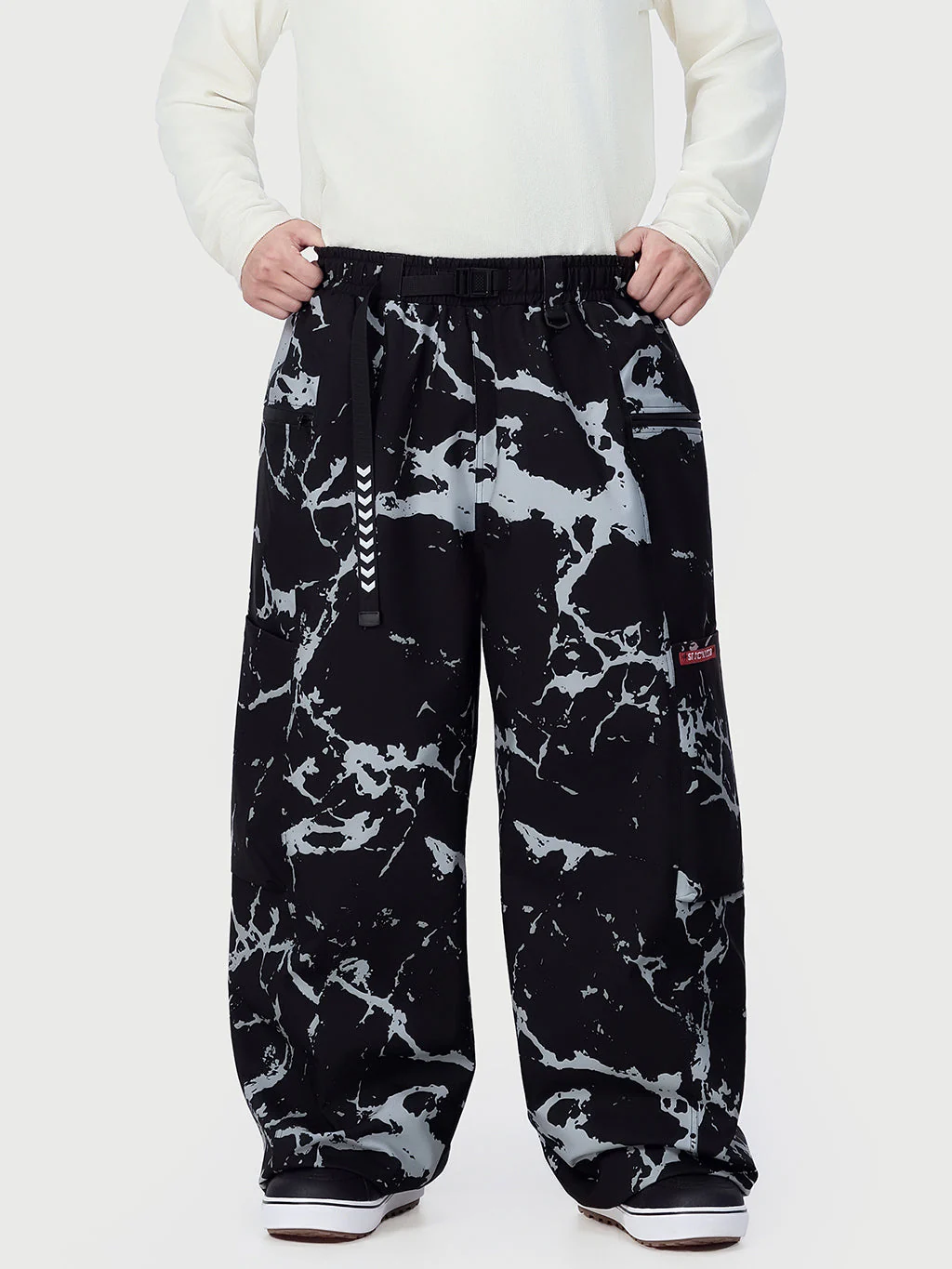 Men's Techline Durable Stretch Utility Cargo Snow Pants – Baggy Freestyle Fit - Image 5