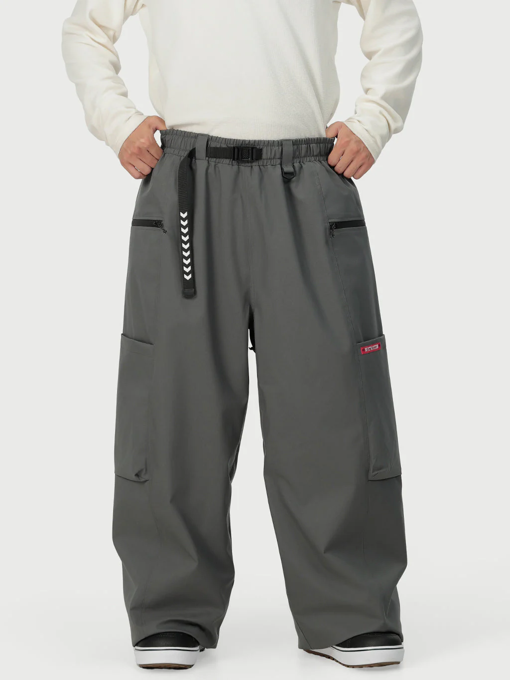 Men's Techline Durable Stretch Utility Cargo Snow Pants – Baggy Freestyle Fit - Image 9