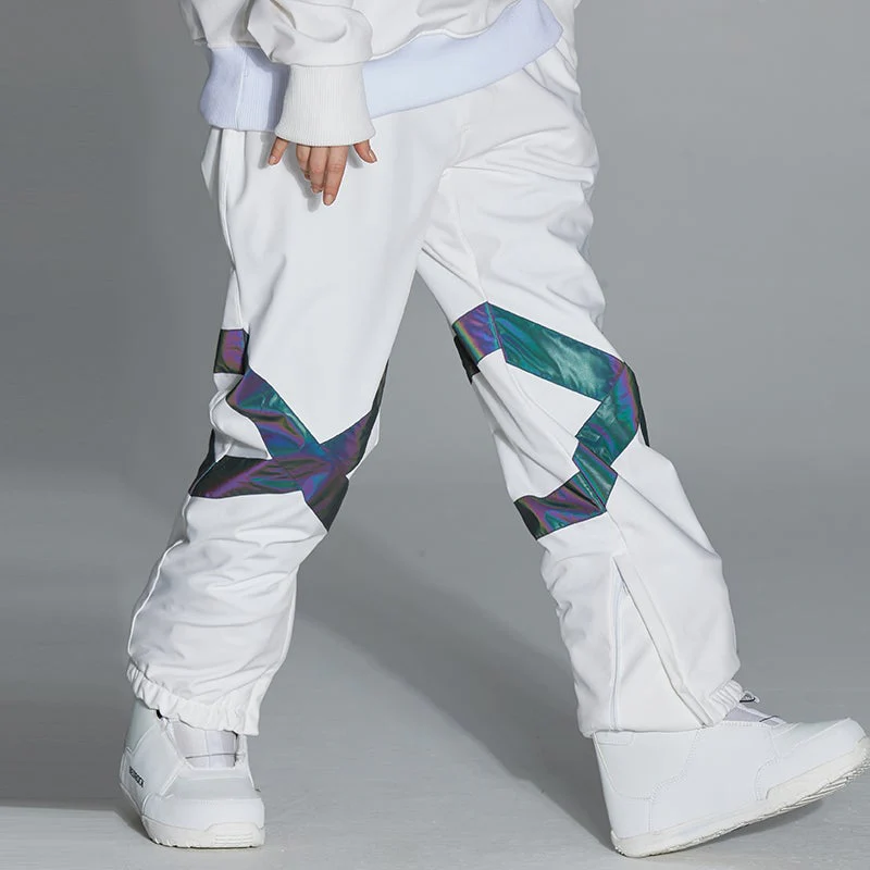Men's Unisex Arctic Queen Glimmer Neon Light Cross X Snow Pants - Image 4