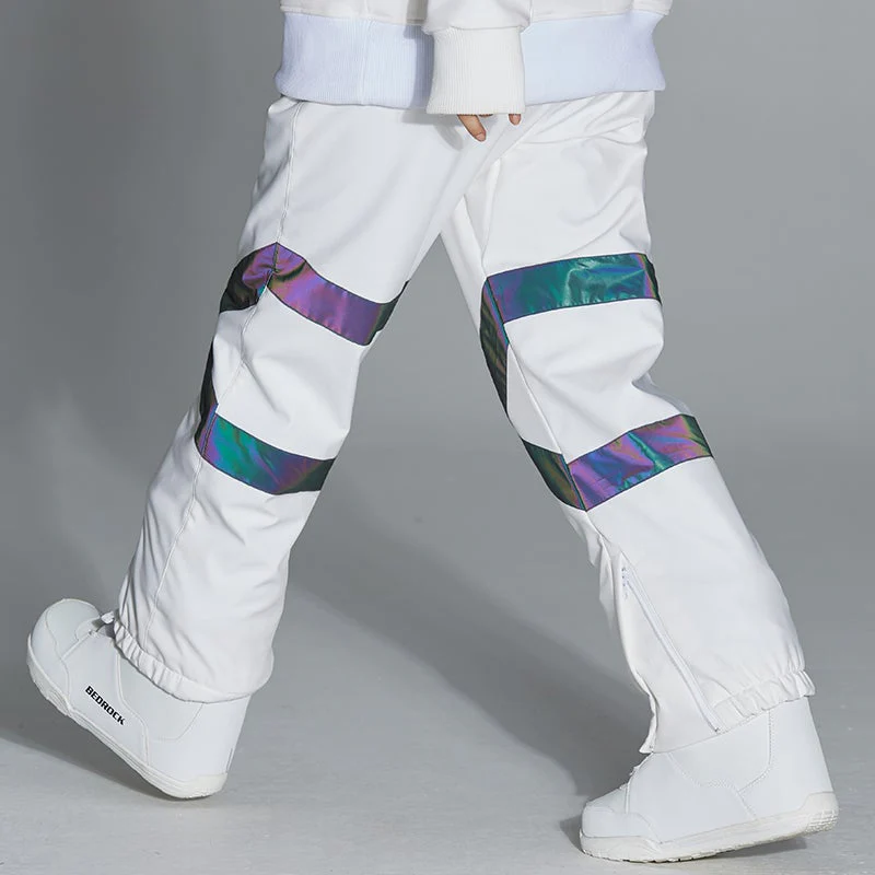 Men's Unisex Arctic Queen Glimmer Neon Light Cross X Snow Pants - Image 5