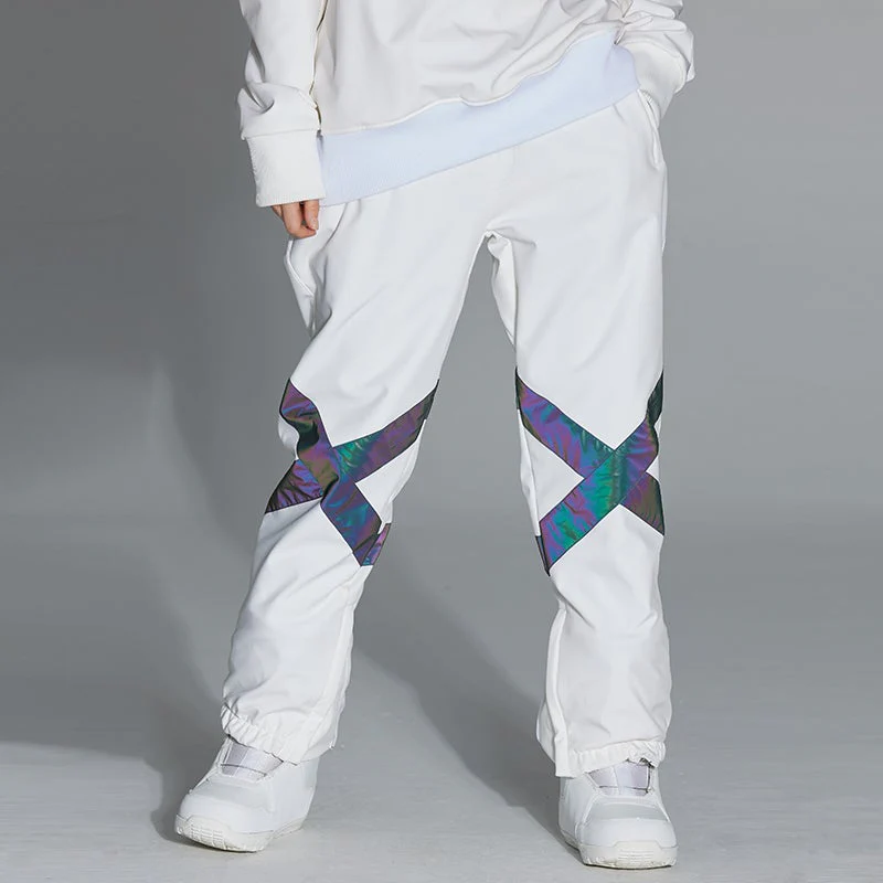 Men's Unisex Arctic Queen Glimmer Neon Light Cross X Snow Pants - Image 6
