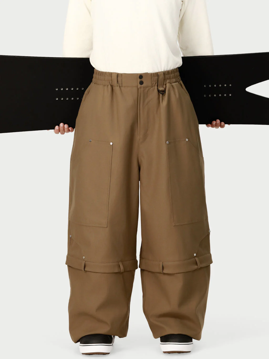 Men's UrbanCraft Double Knee Utility Cargo Snow Pants with Rivet-Reinforced Panels - Image 16