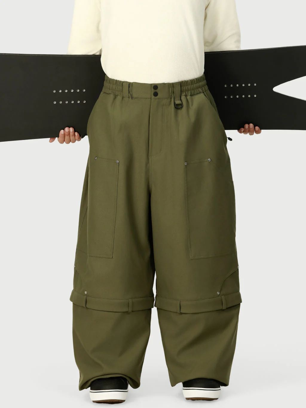 Men's UrbanCraft Double Knee Utility Cargo Snow Pants with Rivet-Reinforced Panels - Image 4