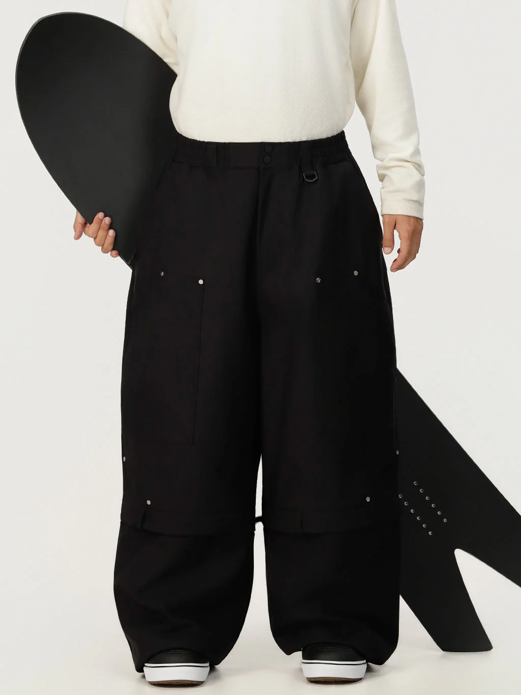 Men's UrbanCraft Double Knee Utility Cargo Snow Pants with Rivet-Reinforced Panels - Image 5