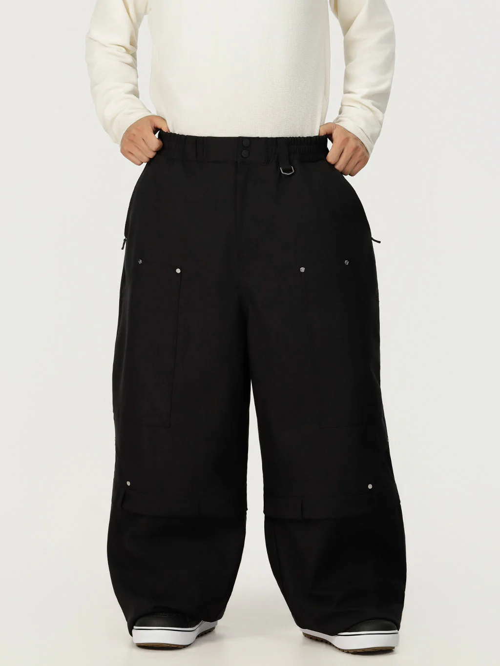 Men's UrbanCraft Double Knee Utility Cargo Snow Pants with Rivet-Reinforced Panels - Image 7