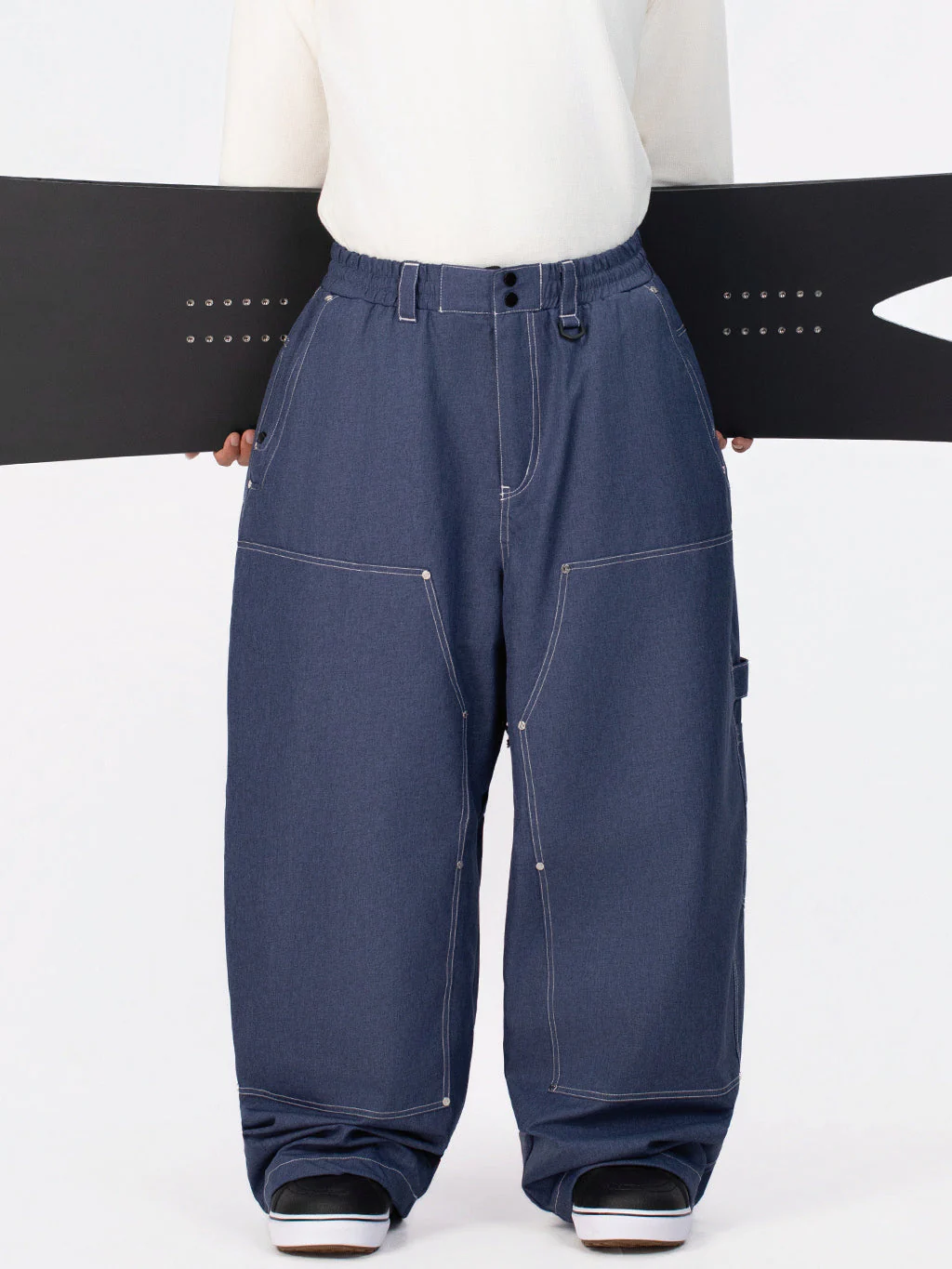 Men's UrbanCraft Utility Freeride Baggy Snowboard Pants with Reinforced Panels - Image 12