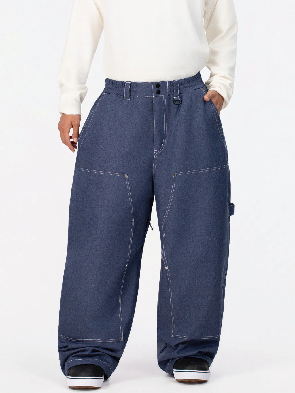 Men's UrbanCraft Utility Freeride Baggy Snowboard Pants with Reinforced Panels - Image 14