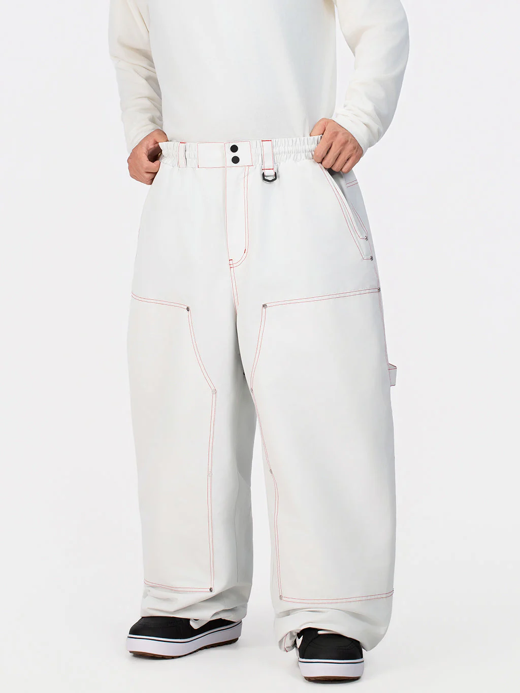 Men's UrbanCraft Utility Freeride Baggy Snowboard Pants with Reinforced Panels - Image 18