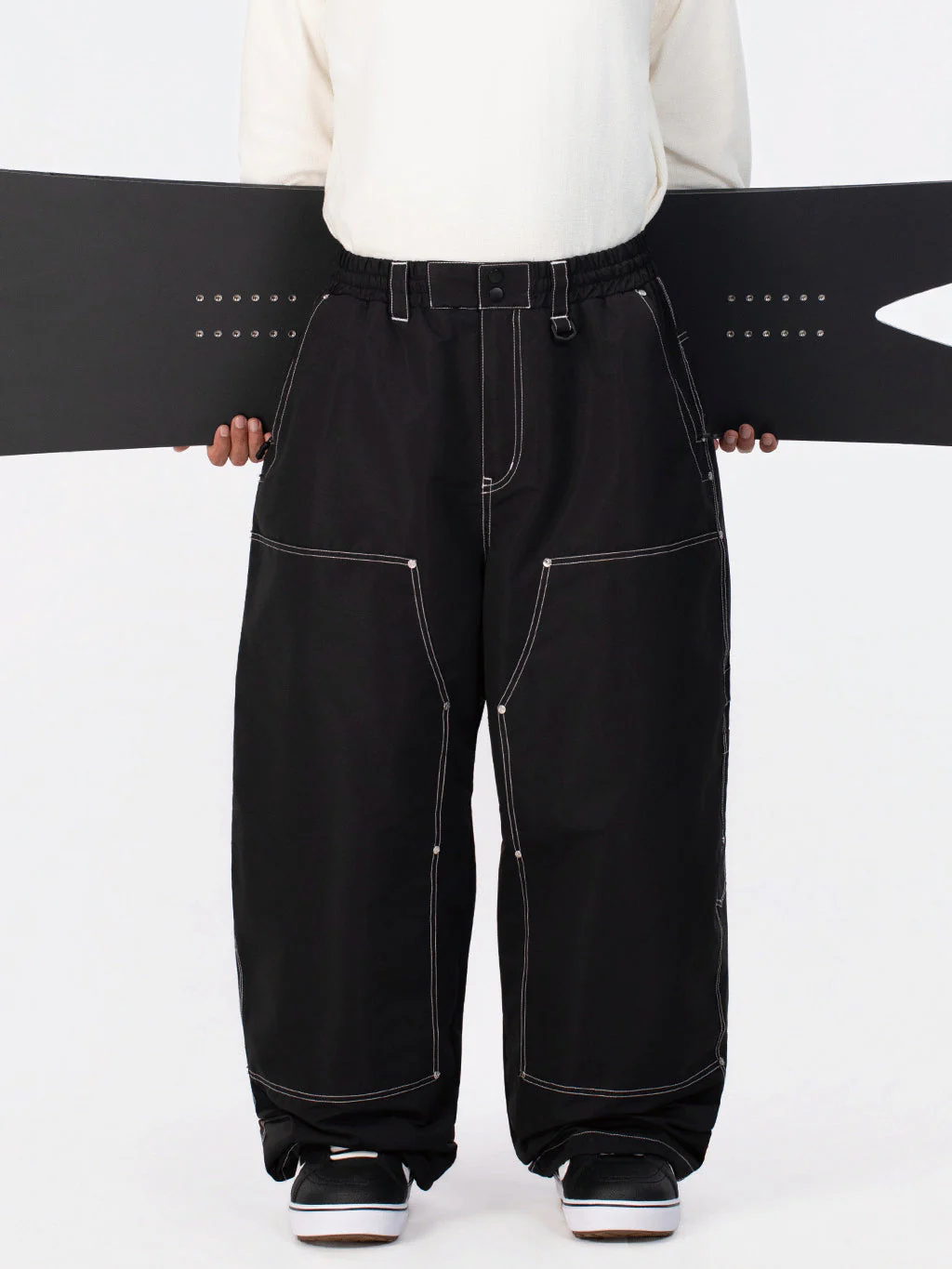 Men's UrbanCraft Utility Freeride Baggy Snowboard Pants with Reinforced Panels - Image 3