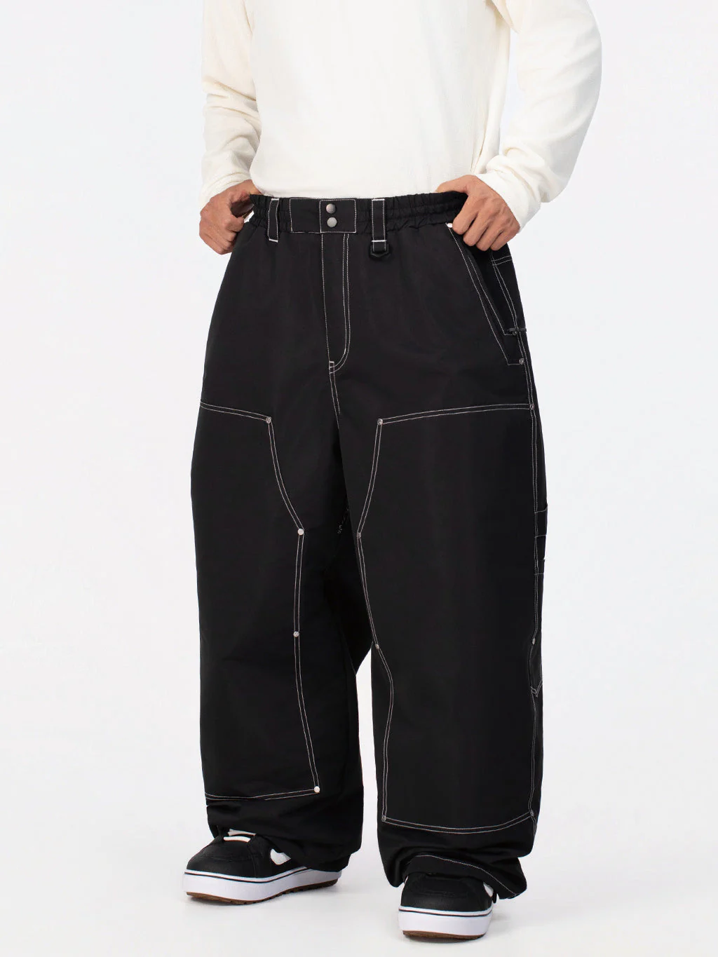 Men's UrbanCraft Utility Freeride Baggy Snowboard Pants with Reinforced Panels - Image 4