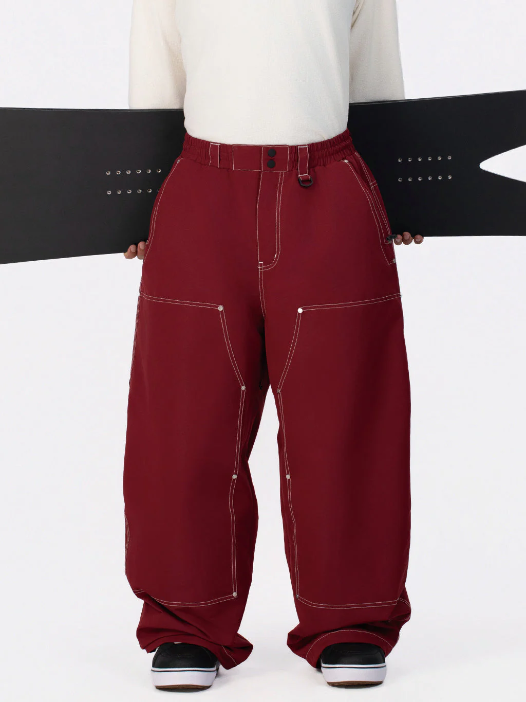 Men's UrbanCraft Utility Freeride Baggy Snowboard Pants with Reinforced Panels - Image 7