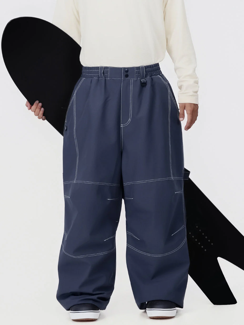 Men's UrbanCraft Workwear Baggy Snow Pants with Enhanced Knee Mobility Design - Image 5