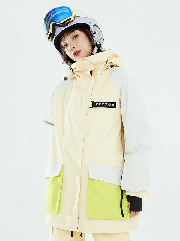 Men's Vector Winter Invitation Reflective Colorblock Snow Jacket - Image 4