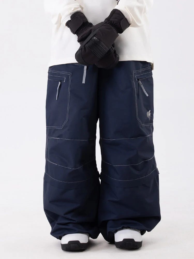 Men's Wild Soul Steeze HypeShred Baggy Utility Cargo Snow Pants / Shorts - Image 4