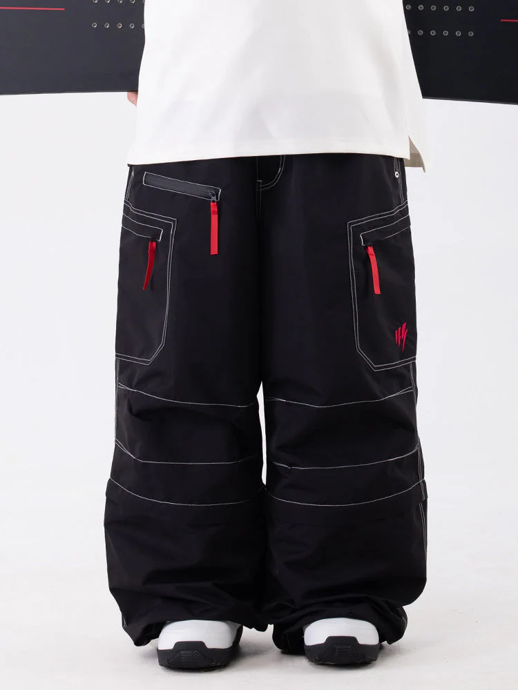 Men's Wild Soul Steeze HypeShred Baggy Utility Cargo Snow Pants / Shorts - Image 6