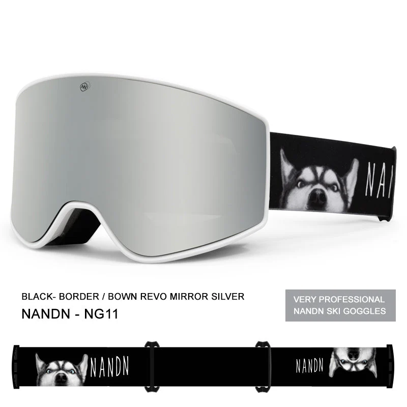 Nandn Unisex Winter Snowboard Protection Interchangeable Ski Goggles - Image 7