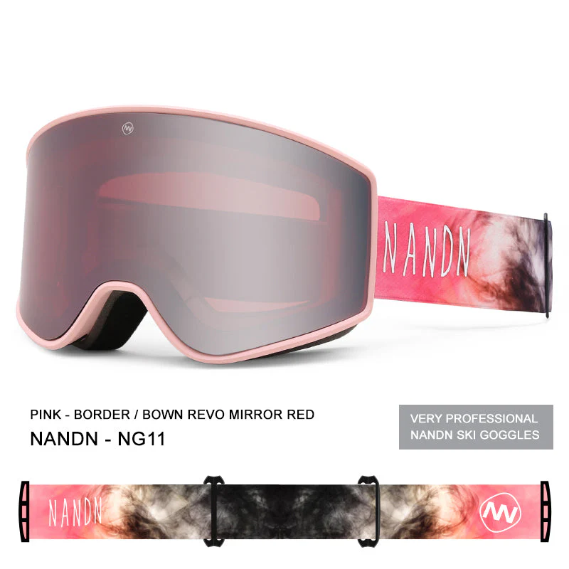 Nandn Unisex Winter Snowboard Protection Interchangeable Ski Goggles - Image 9