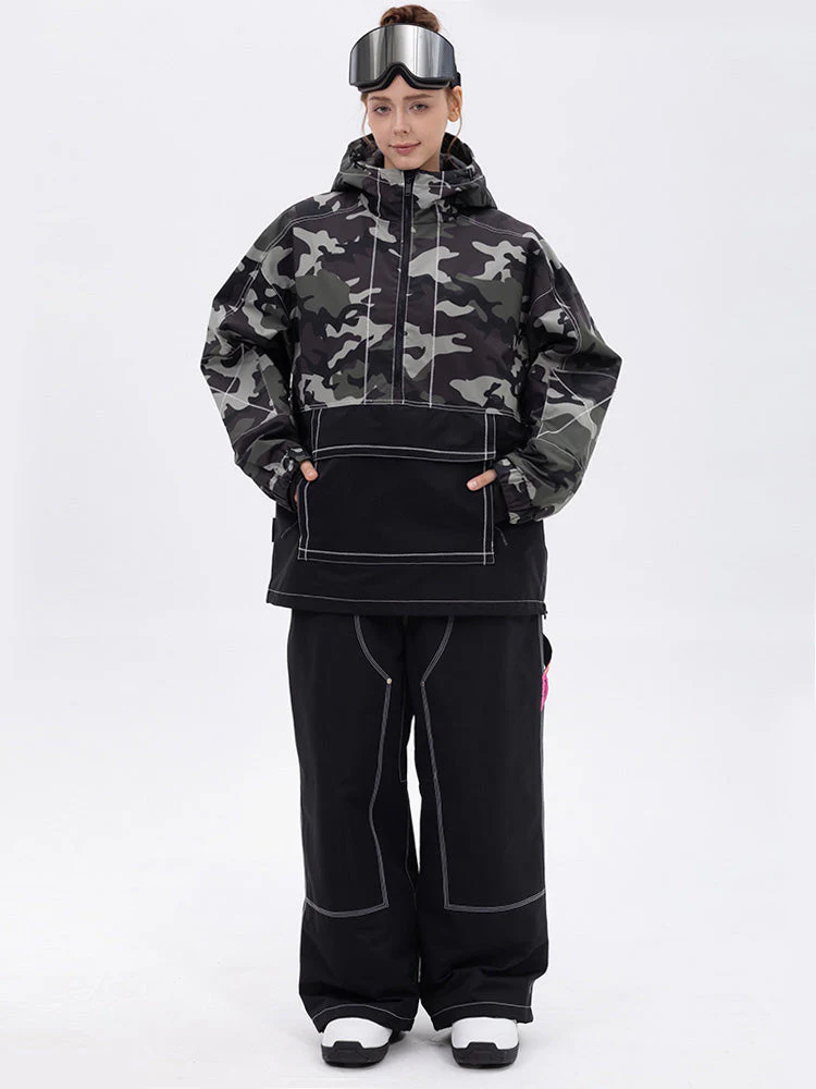 Women’s Mountain Vibe Pullover Jacket & Urban Freerider Baggy Snow Pants Set - Image 10