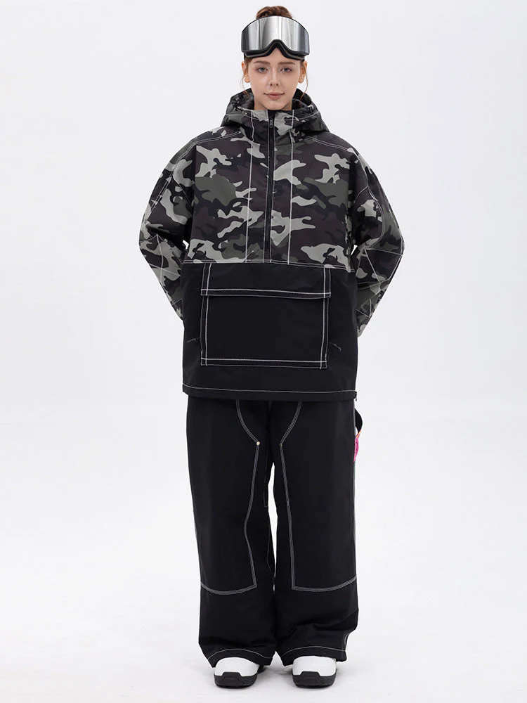 Women’s Mountain Vibe Pullover Jacket & Urban Freerider Baggy Snow Pants Set - Image 11