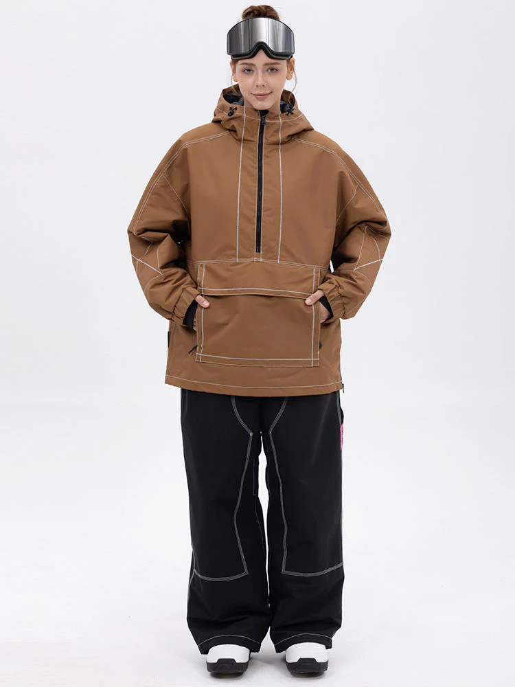 Women’s Mountain Vibe Pullover Jacket & Urban Freerider Baggy Snow Pants Set - Image 12