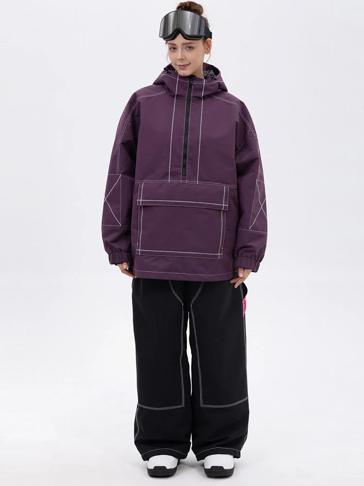 Women’s Mountain Vibe Pullover Jacket & Urban Freerider Baggy Snow Pants Set - Image 14