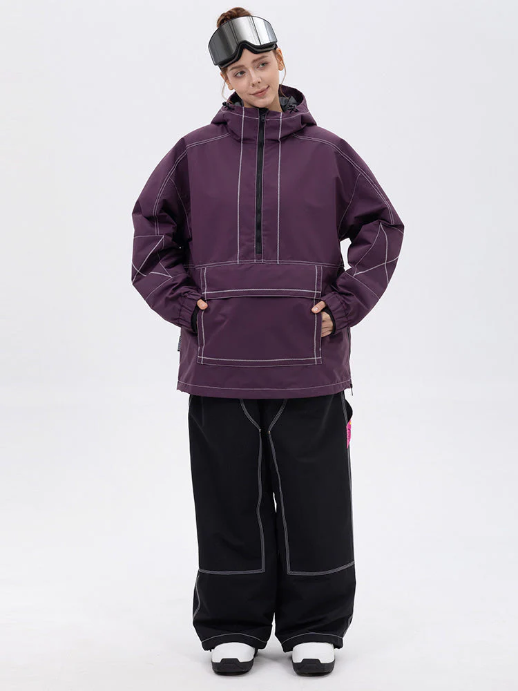 Women’s Mountain Vibe Pullover Jacket & Urban Freerider Baggy Snow Pants Set - Image 15