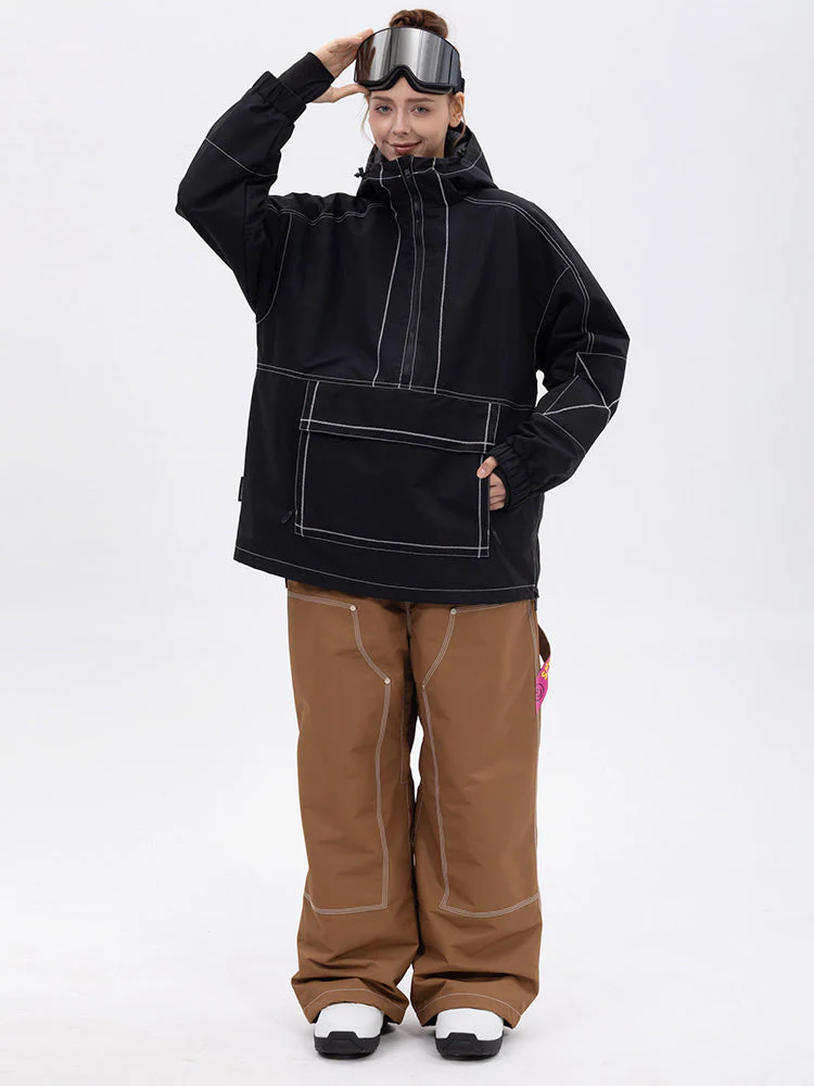 Women’s Mountain Vibe Pullover Jacket & Urban Freerider Baggy Snow Pants Set - Image 4